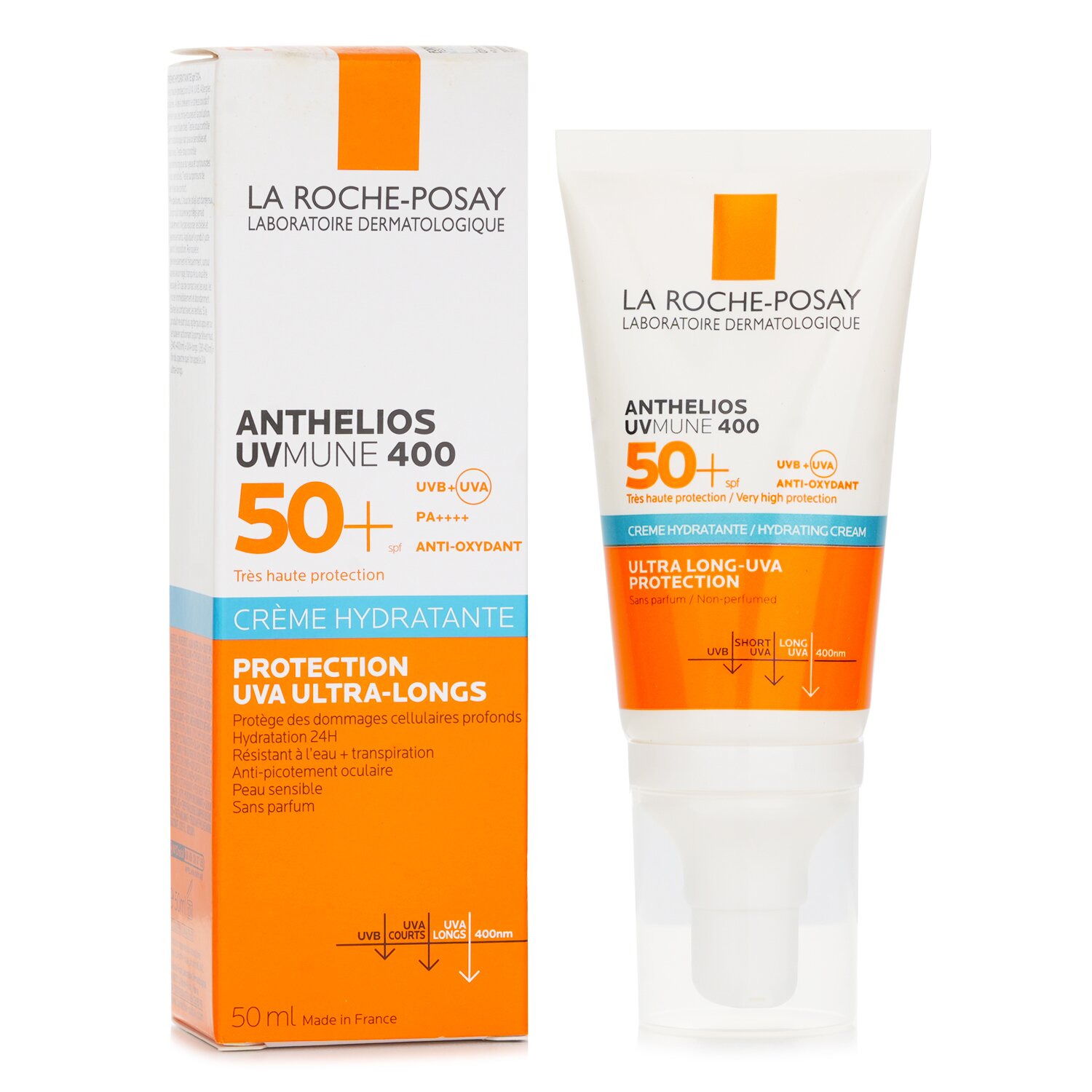LA ROCHE-POSAY 理肤泉温和极效防晒保湿霜(无色) SPF50 50ML