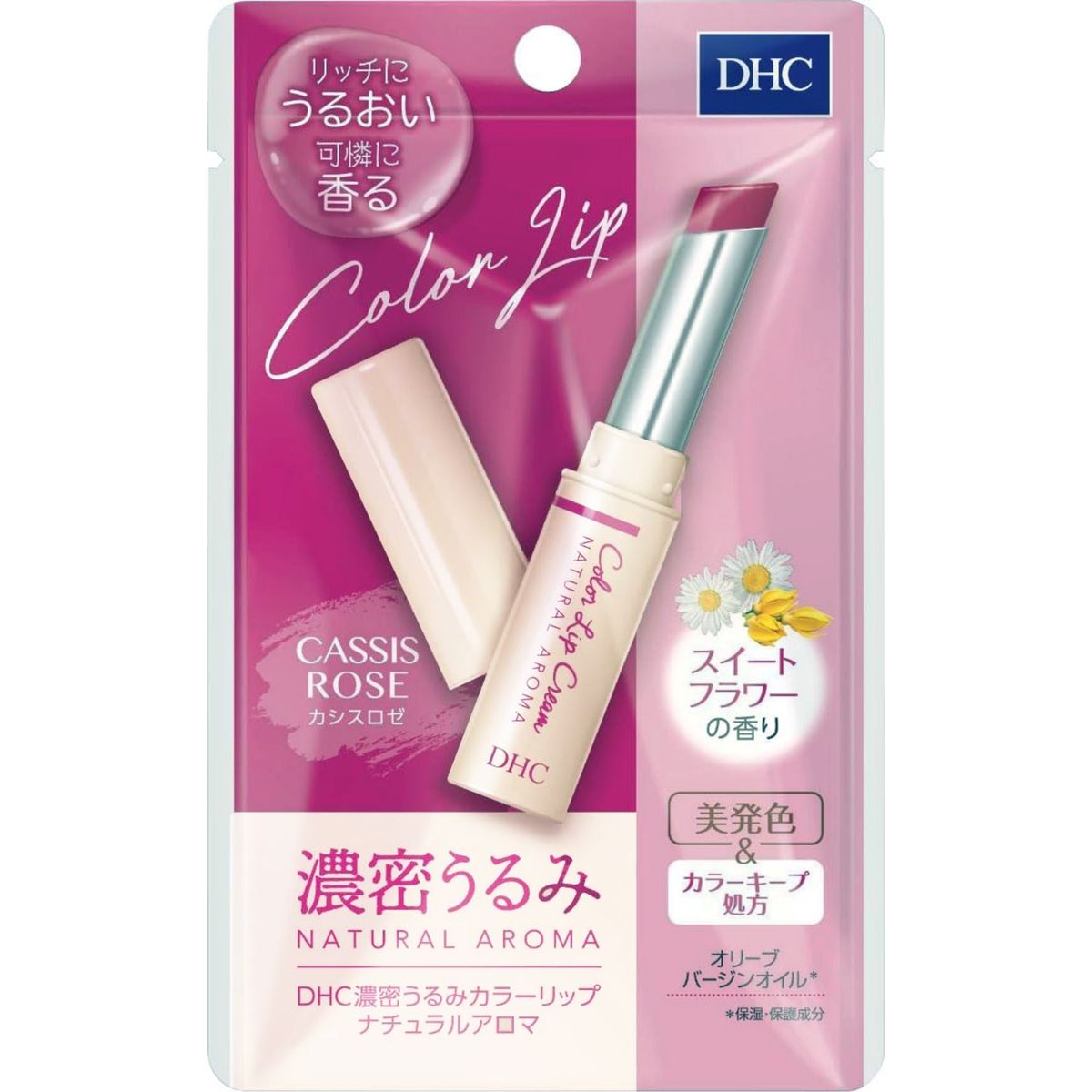 DHC 濃潤彩色香氛潤唇膏 – 黑醋栗玫瑰甜花香 1.5G