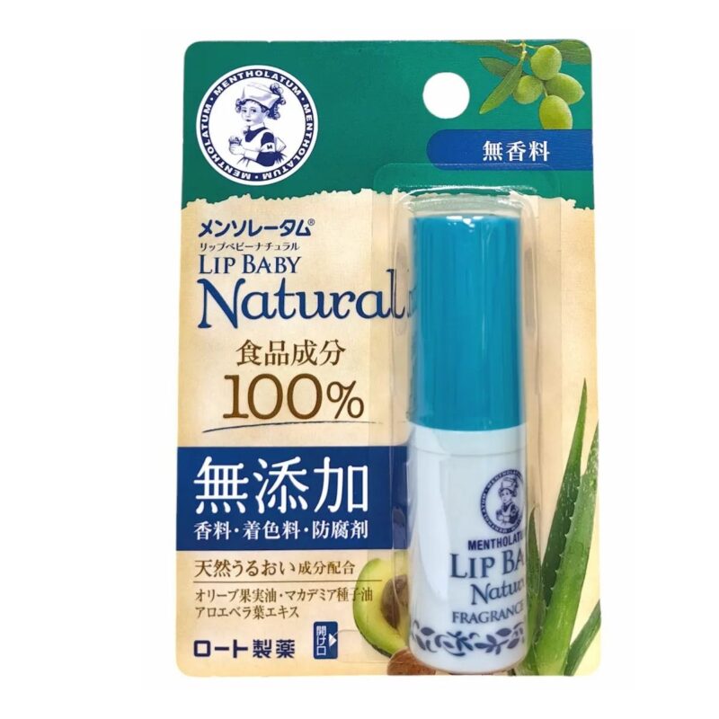 MENTHOLATUM 曼秀雷敦 LIP BABY 無添加保濕潤唇膏 – 無香料 4G