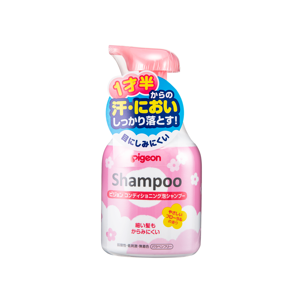 PIGEON CONDITIONING FOAM SHAMPOO(18M+)-FLORAL 350ML